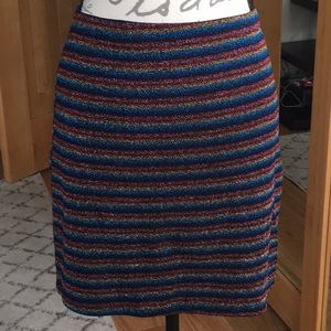 NWT! Urban Outfitters Lined Rainbow Sparkle Mini Skirt. Size Medium